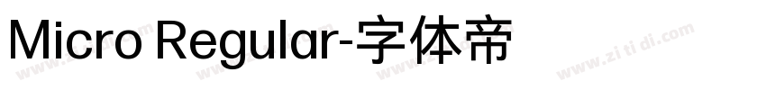 Micro Regular字体转换